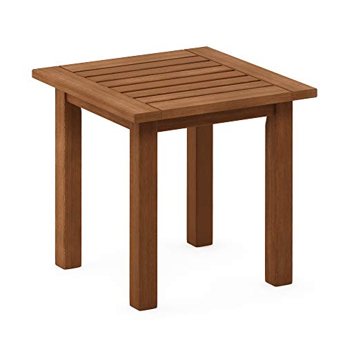 FG18506 Tioman Hardwood Patio Furniture Outdoor End Table, Natural
