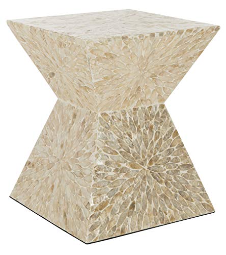 Safavieh Home Collection Calypso Multi Beige Sunburst Mosaic Stool