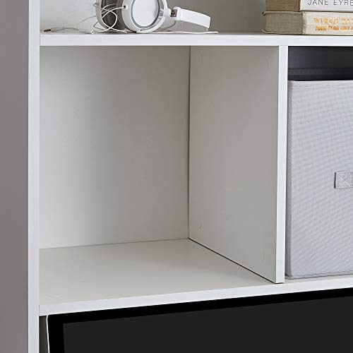 Yak About It® Extra Depth Cube Dorm Desk Bookshelf - White, view 5