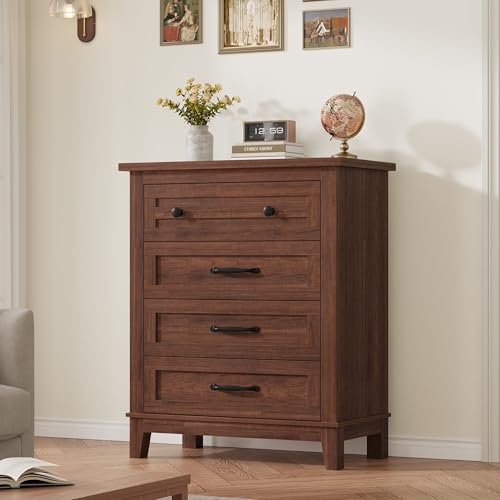 4 Dresser for Bedroom, 34.8 in Tall Vertical Drawer Dresser with Large Storage, view 2