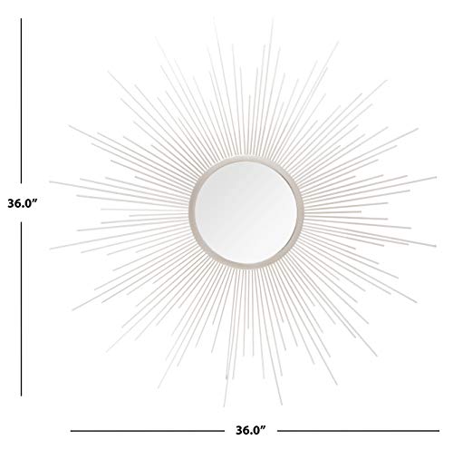 SAFAVIEH Home Madilyn Champagne Sunburst 36-inch Decorative Accent Mirror