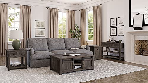 Jofran Madison County Pine Reclaimed Chairside End Table, Barnwood Brown