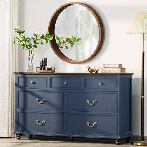 Farmhouse 54" 7 Drawers Dresser for Bedroom, view 2