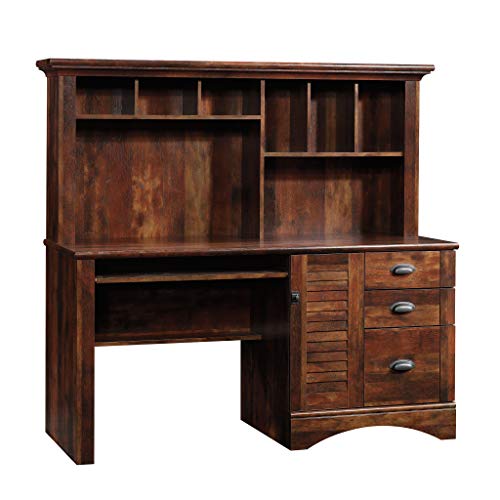 Harbor View Home Office Computer Desk with Hutch, Keyboard Tray, view 2