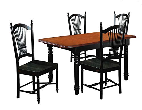 5 Piece Butterfly Dining Set with Allenridge Chairs