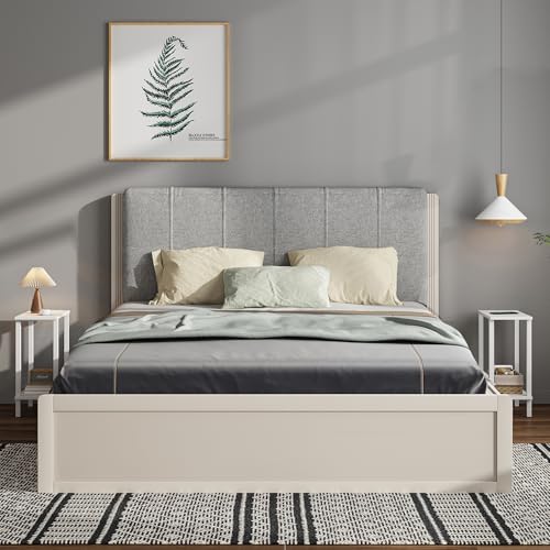 Small Side Table, Narrow End Table, Skinny Sofa Table, Slim Nightstand, Couch Table, Living Room, Bed Room, White TB01BW062