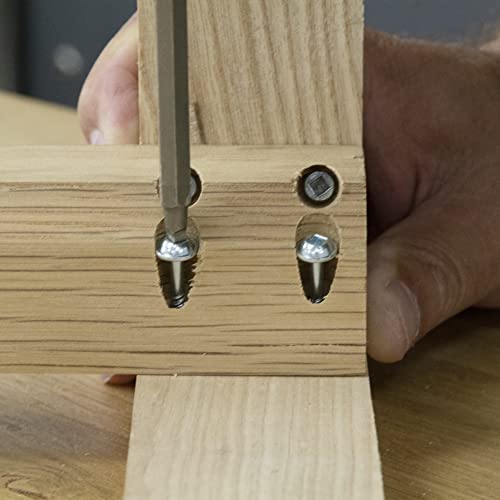 Pocket Hole Screws for Hardwoods, 1 1/4 Inch Long, Pack of 500, Fine Self-Cutting Threaded Square Drive Screws, PH/7X30/500