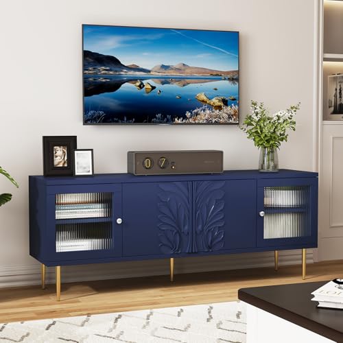 TV Console for Living Room, Blue, 75", view 7