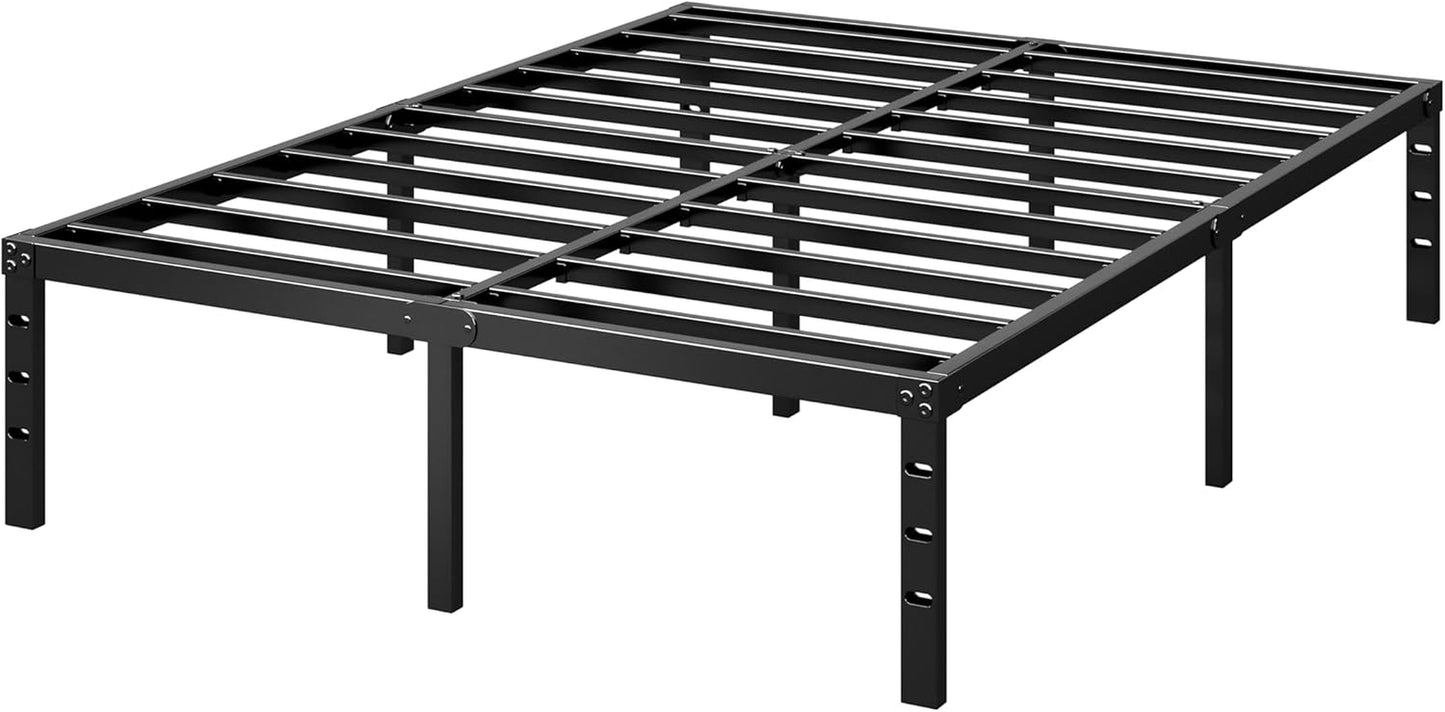 Metal Platform Bed Frame 14 Inch Tall,No Box Spring Needed,Full Size Bed with Heavy Duty Strong Support Slats,Easy to Assemble,Black