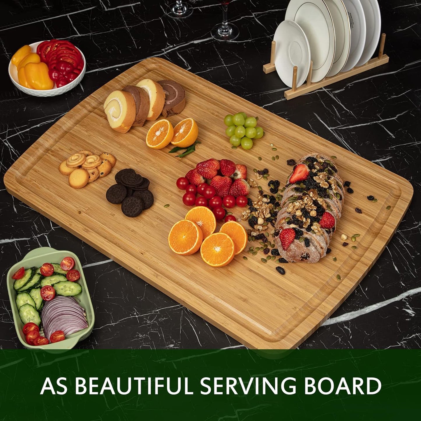 30X20 Stove Top Cover, Bamboo Wood Noodle Board Stove Cover for Gas Stove, Extra Large Cutting Board for Kitchen, Stove Top Cutting Board