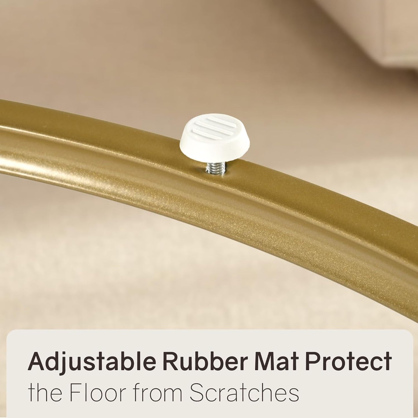 Nesting Tables Set of 2, 31.5" round Coffee Table, Small Nesting Coffee Table with Adjustable Non-Slip Fee, White Marble Top Stack Nesting Tables Set of 2 for Living Room, Bedroom (White)