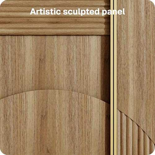 Set of 3 31" Kassi Sideboard Buffet Cabinet - Camel, view 7