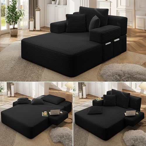 70" Oversized Boneless Chaise Lounge Chair Indoor, view 2