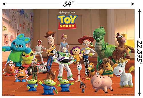 Disney Pixar Toy Story 4 - Collage Wall Poster, 22.375" x 34", Unframed Version