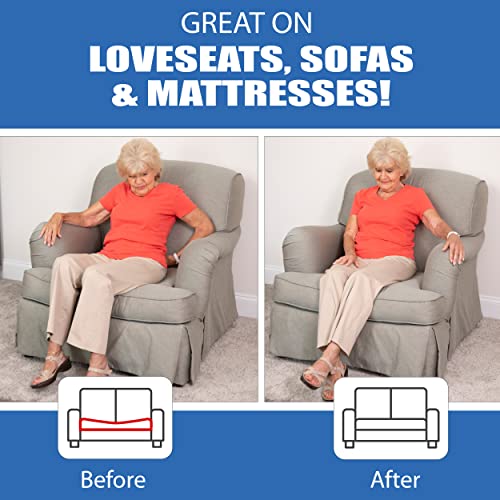 Furniture Fix Steel for Chair, Sofa, Loveseat, Mattress, or Couch-Cushion Support, Supercomfortable Nonslip Adjustable Seat Support, Extend Furniture Life, (66 x 26) Inches Deep (Black)