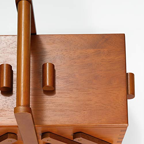 612551 Nähkasten aus dunklem Holz, Workers, Dark Wood, Brown, L