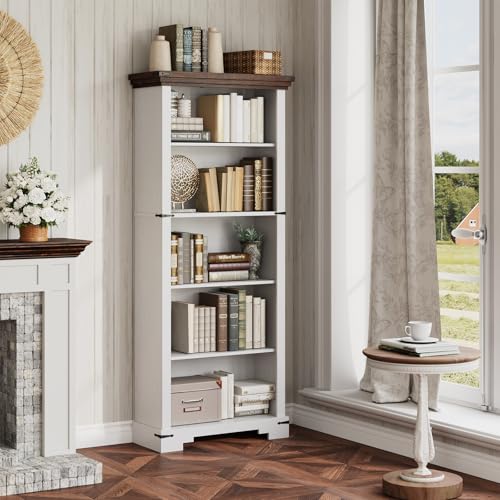 5-Tier Farmhouse Bookshelf, view 7