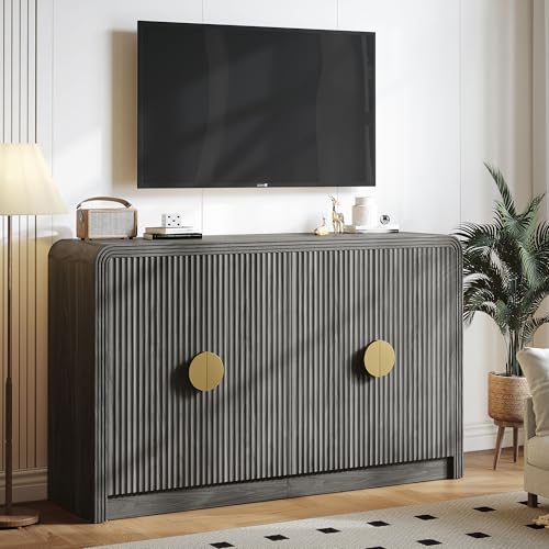 55" Fluted Buffet Sideboard Cabinet with Storage, view 8