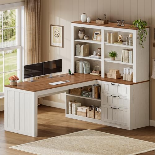 Farmhouse L Shaped Computer Desk, view 2