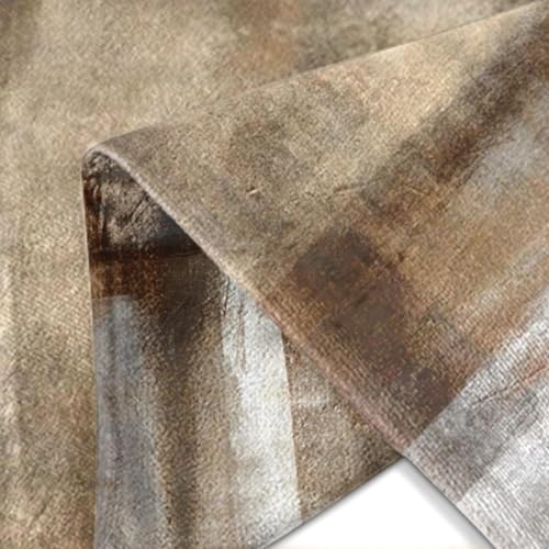 Throw Pillow Covers Modern Home Art Decor, 18 x 18 Inches Set of 2 Pillow Cases Decorative, Abstract Oil Painting Pillowcases for Bedroom, Living Room, Taupe Tan Grey Brown Beige