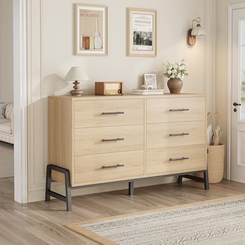 6 Dresser for Bedroom, 52 in Wide Drawer with Large Storage Space, view 8