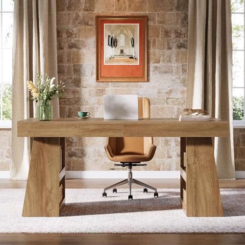 55-Inch Executive Desk with Drawer, view 8