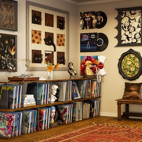Dmevkic 3 Cube Vinyl Record Storage, view 7