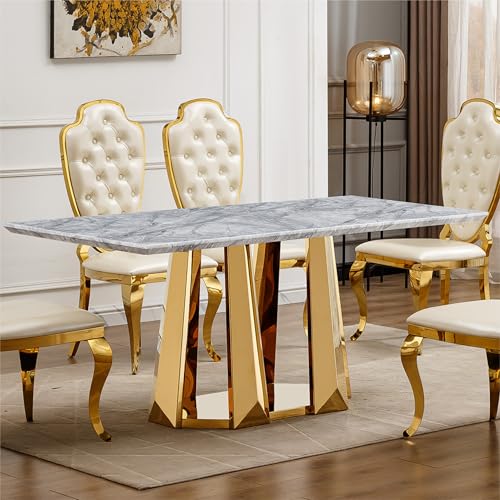 Marble Dining Table for 6 People, view 2