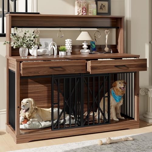 55.1" Furniture Dog Crate Large Dog, view 8