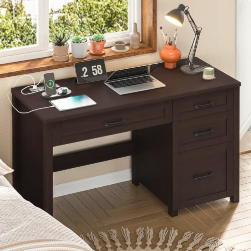 Farmhouse 47" Executive Desk with 4 Drawers, view 8