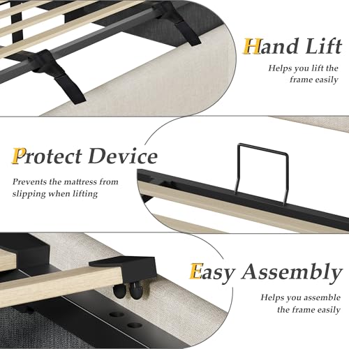 King Size Lift Up Storage Bed Frame, view 7