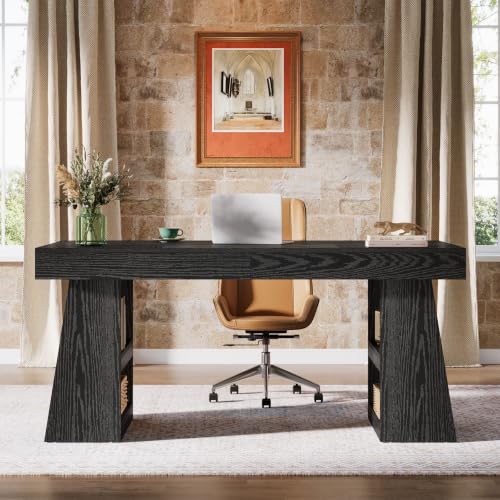 55-Inch Executive Desk with Drawer, view 8