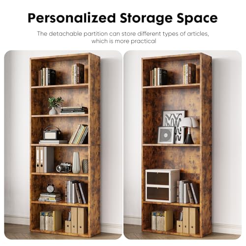 Tall Bookshelf, Book Shelf, Storage Organizer Book Shelf, view 7
