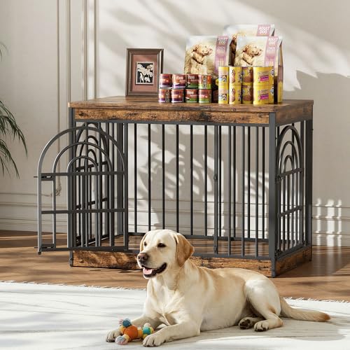 39" Wooden Dog Crate Furniture for Small Medium Large Dogs, view 8