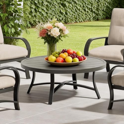 45-Inch Round Patio Coffee Table, view 2