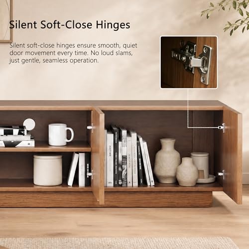 86.61" Mid-Century Modern TV Stand for TVs up to 85", view 7