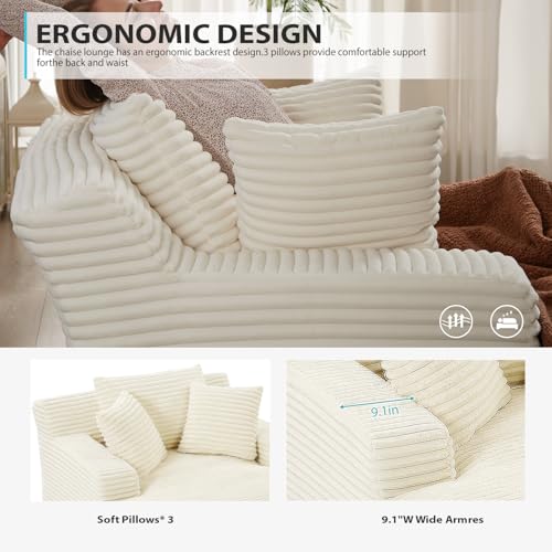 Oversized Boneless Sofa Bed in Beige, view 7