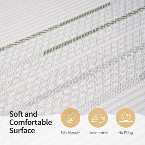 4 Inch Replace Pull Out Sofa Queen Mattress,Queen Size Sleeper Sofa Mattress,Ultra Soft Removable Cover, Non-Slip Bottom, Supportive Seat Pad for RV, Bed, Dorm 58 * 72 * 4 in.