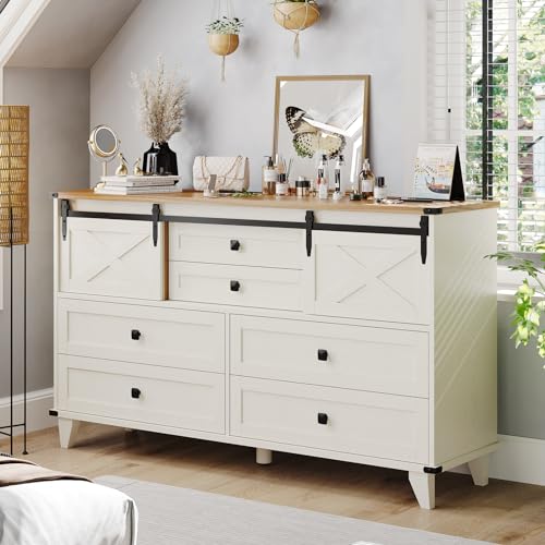 Farmhouse 6 Drawer Dresser for Bedroom, view 2