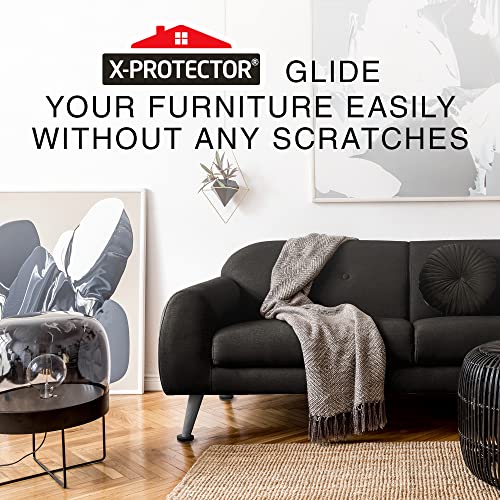 Felt Furniture Sliders for Hardwood Floors 16 PCS 3 ½” - Furniture Slider with Unique Design - Heavy-Duty Furniture Movers for Hard Surfaces - Felt Sliders - Move Your Furniture Easily!