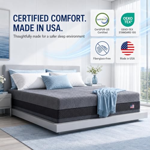Cooling Gel Memory Foam Mattress for Hot Sleeper, view 7