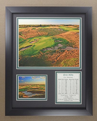 PGA Erin Hills Golf Course Double Matted Photo Frame, 12" x 15", (12987U)