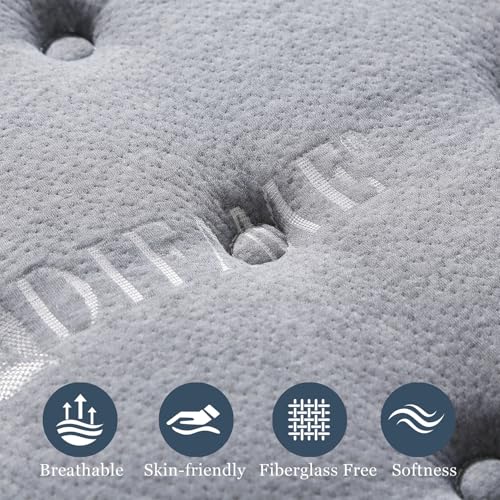 (Luxury Hotel) 18 Inch Hybrid Queen Size Mattress in a Box, Firm Feel, view 8