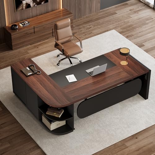 Tribesigns 81'' L-Shaped Executive Desk, view 6