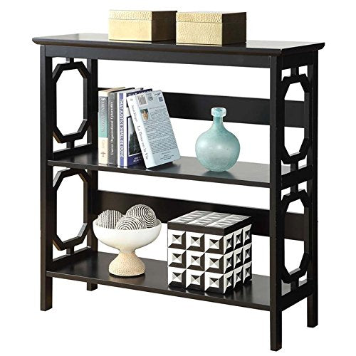 Omega 3 Tier Bookcase, Black