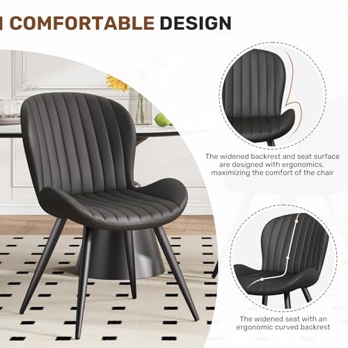 Miereirl Modern 5-Piece Dining Set for 4,47.24" Round Wooden Table with Semi-Open Storage Rack & Siding Door, Paired wth High-End Fabric Chairs -Warm Home Dining Room Combination