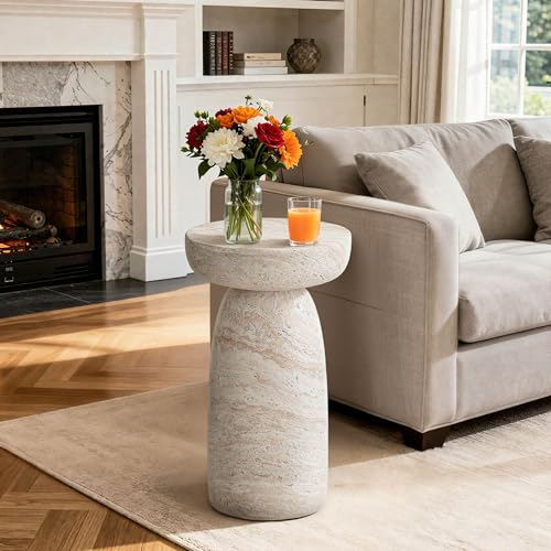 Geometric outdoor side table and planter stand, view 2
