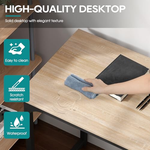 | 47 Inch Computer Desk | Nature | Sturdy Office Desk, view 8