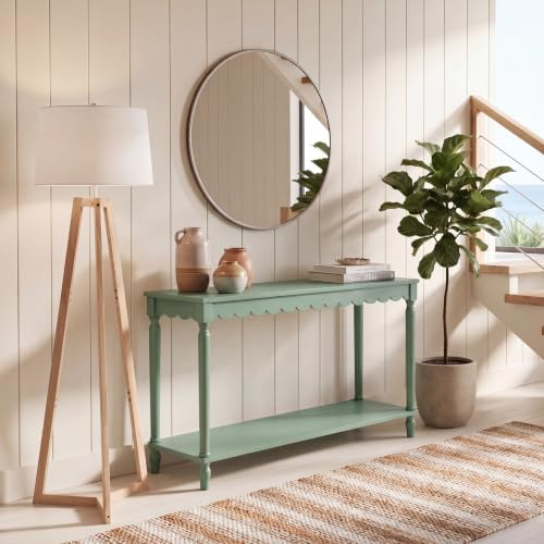 SAFAVIEH Home Collection Haven French Country Farmhouse Sage Console Table for Entryway, Living Room, Foyer