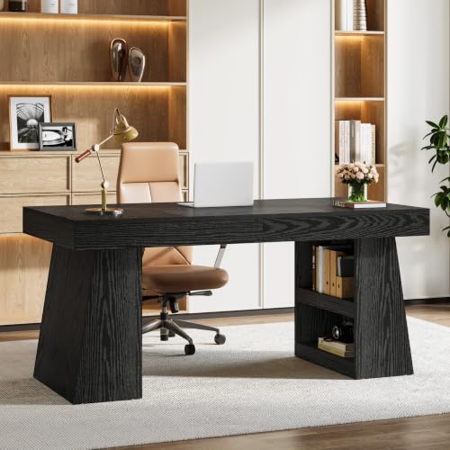 55-Inch Executive Desk with Drawer, view 2